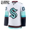 Børn NHL Seattle Kraken Trøje Tilpasset 2024-25 Fanatics Premium Hvid Udebane